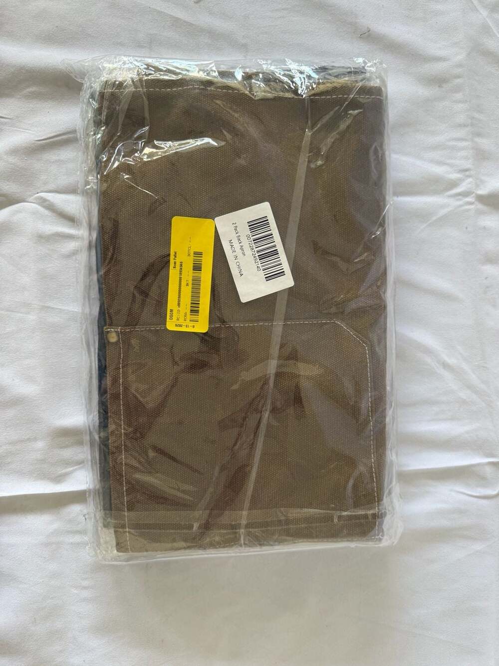 2 Pack Cross Back Canvas Apron with Pockets